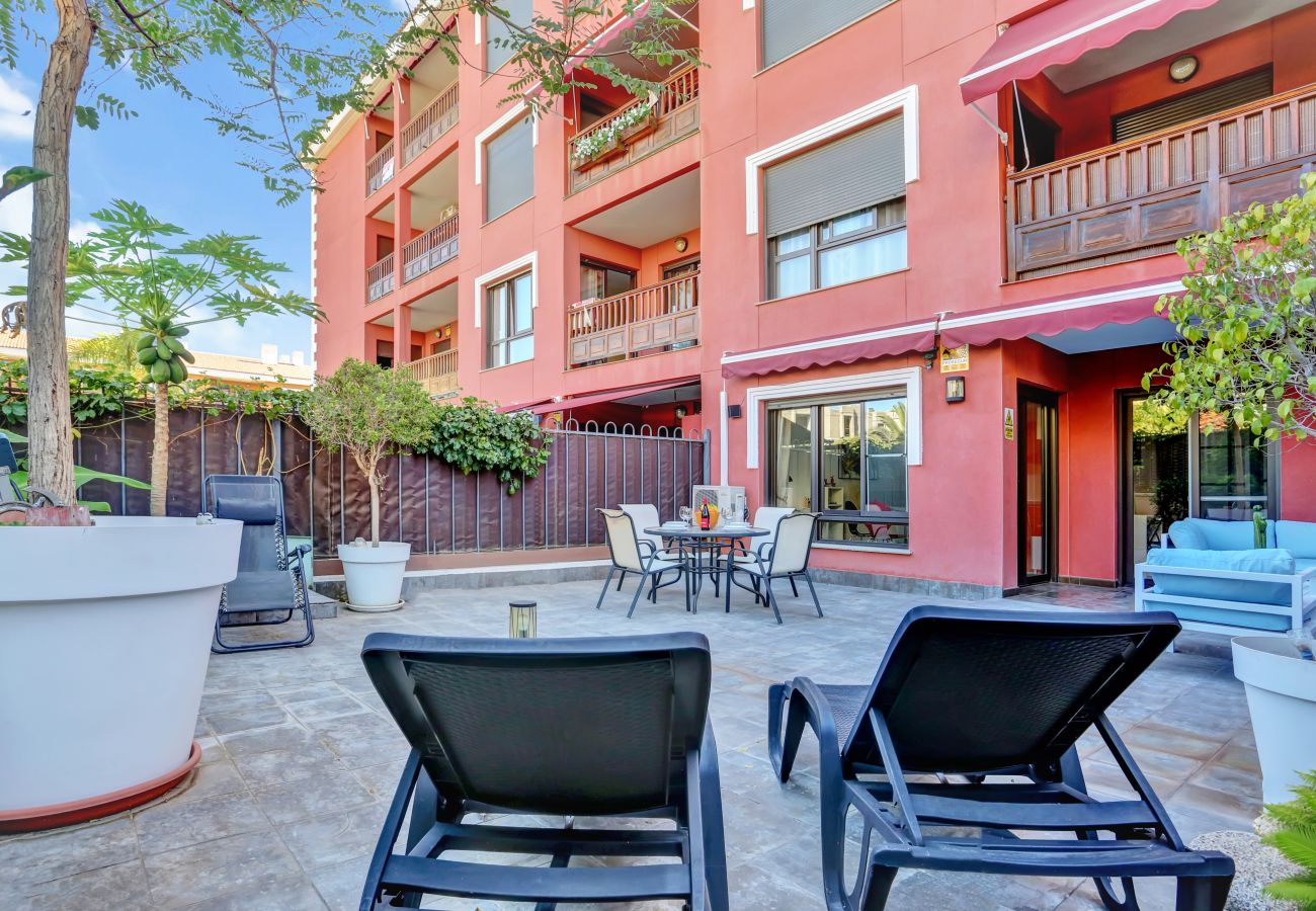 Apartamento en Palm - Mar - The Garden Apartment, Garage, Fiber, Air Con